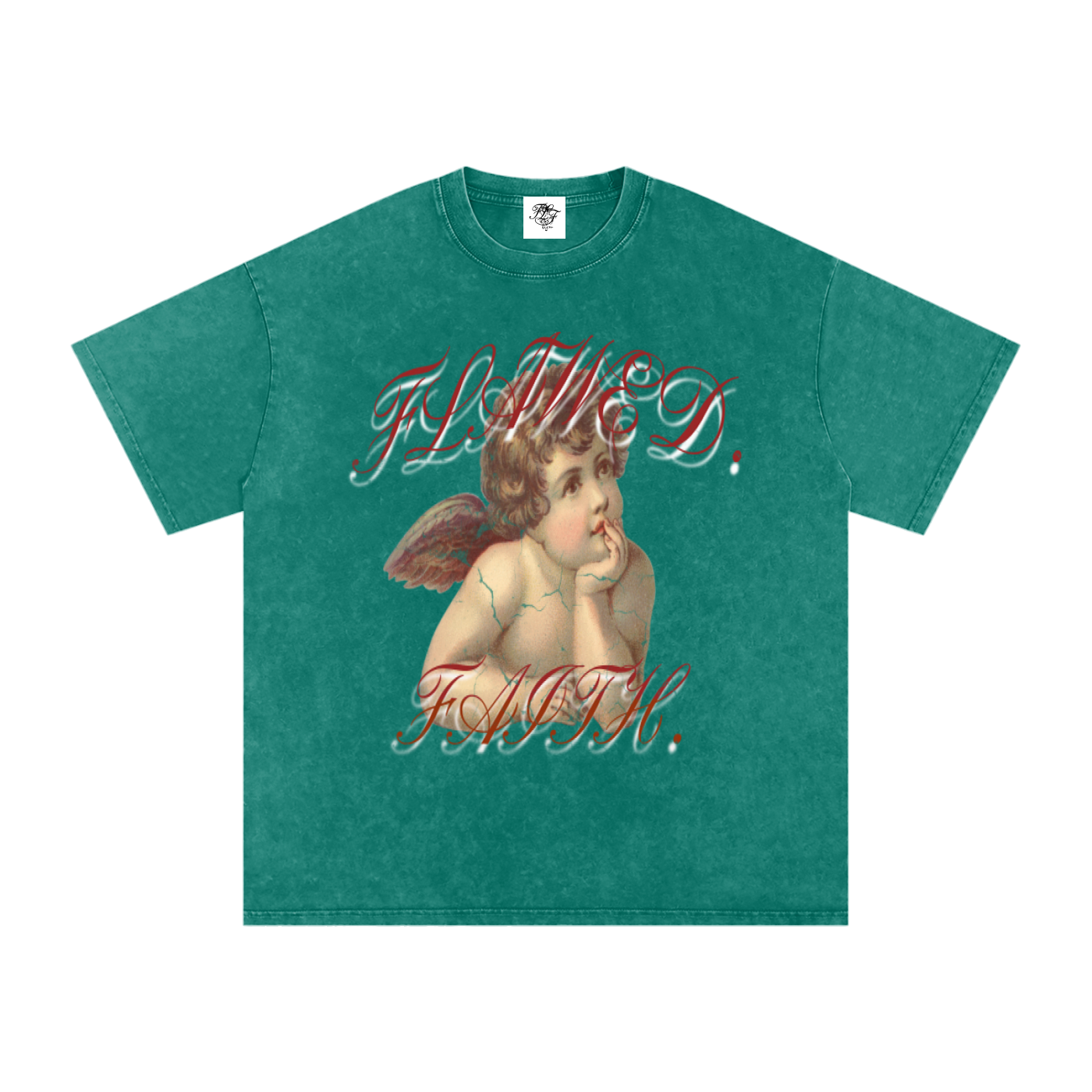 Thinking angel -tee